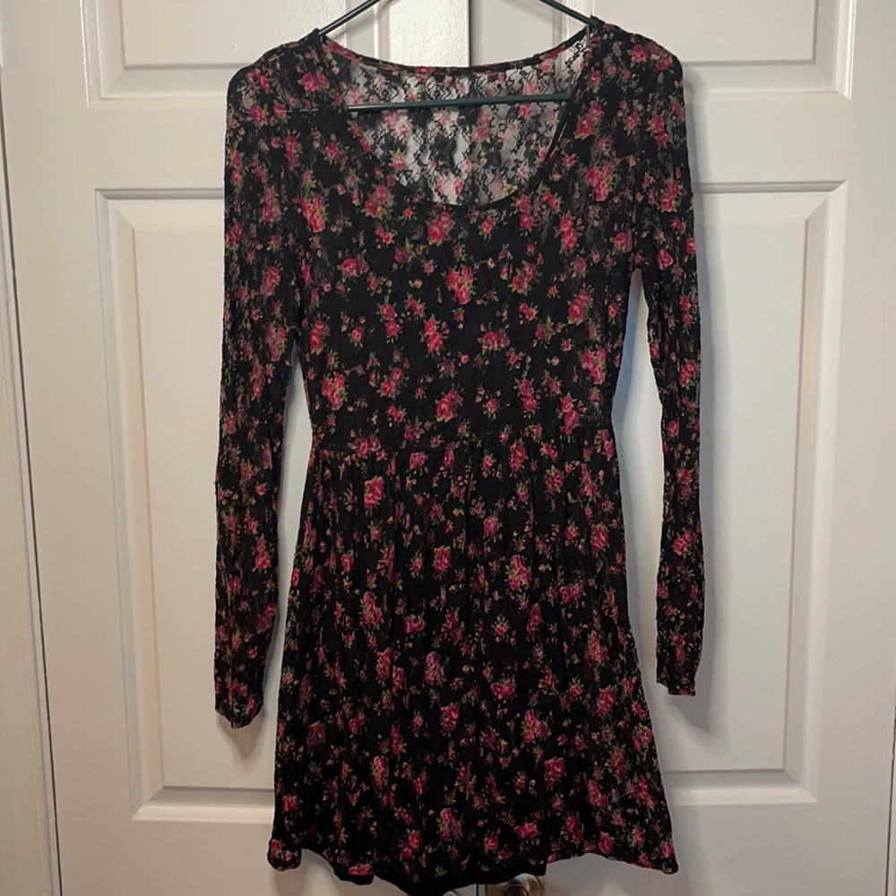 Long Sleeve Lace Dress